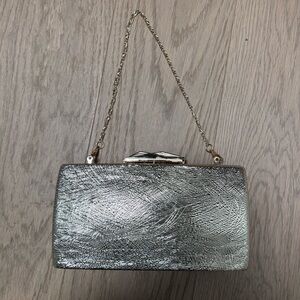 Gold evening bag